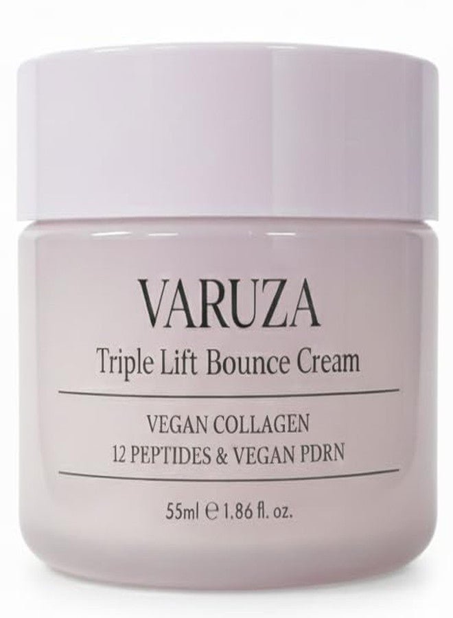 varuza Triple Lift Bounce Cream 55ml Vegan Collagen 12 Peptides Vegan PDRN 1ea